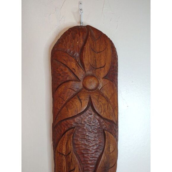 Wooden African Mask Decor Antique Decorative Large Good Blessings - Picture 9 of 16